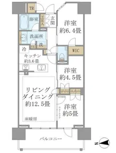 Brillia City 西早稲田【6階】の間取り