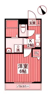 パルトネール東久保町【3階】の間取り