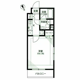 プレールドゥーク田園調布【5階】の間取り