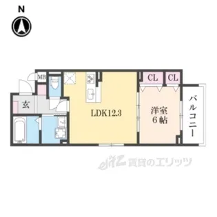 ジオコート【2階】の間取り
