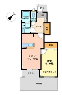 ウイングコート【1階】の間取り