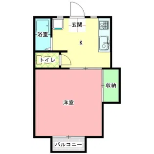 スズキハイツA棟【1階】の間取り