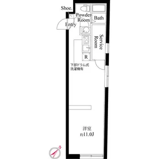 サンブライト千川【4階】の間取り