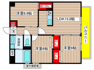 フェリ-チャ アイオイの間取り
