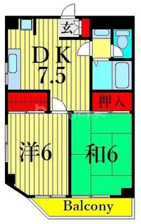 第5ドミール森田【5階】の間取り