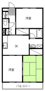 パークサイドウエノ【2階】の間取り