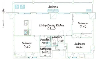 7 Carat State【3階】の間取り