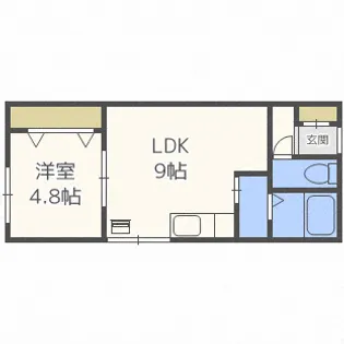 ローヤルハイツN15【3階】の間取り