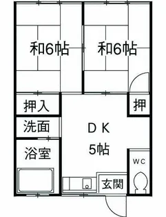 滝本荘【2階】の間取り