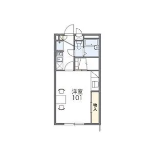 レオパレス友A【2階】の間取り