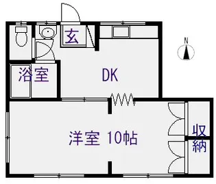 戸川コーポ【1階】の間取り