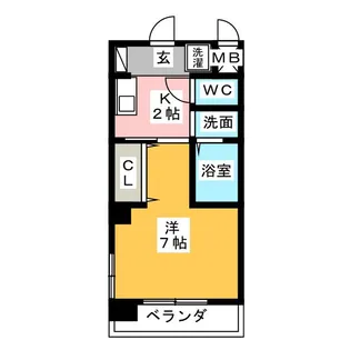 ロリエ マルミ【3階】の間取り