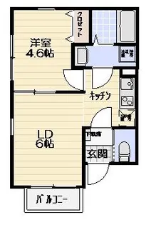 リバティーIV川崎浅田【1階】の間取り