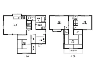 広島県広島市安佐南区緑井4【一戸建】の間取り