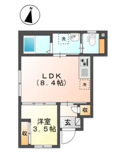 東京都練馬区石神井町4【アパート】の間取り