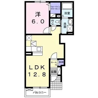 メゾン エクセルE【1階】の間取り