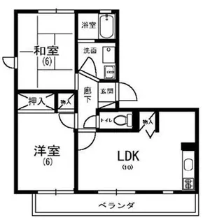 グランドール久【1階】の間取り