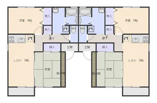 パークハイムII A棟【2階】の間取り
