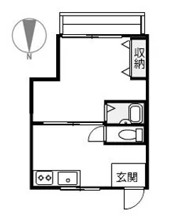 アルプスハイツ山崎【1階】の間取り