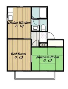 ハイツKATO【2階】の間取り