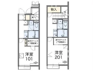 レオネクスト向山【2階】の間取り