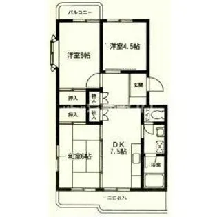 水引カワイマンション【1階】の間取り