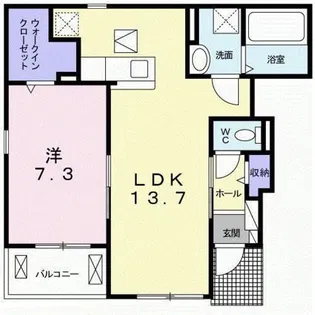 プルート【1階】の間取り