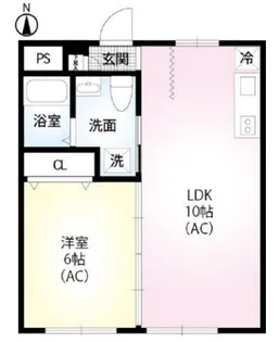 秀マンション【1階】の間取り