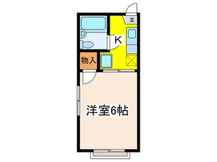 リュ・プラタン【2階】の間取り