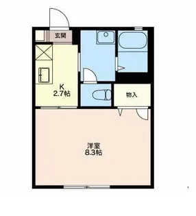 ディアス K&M【1階】の間取り