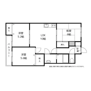 モンセーヌ堀川【1階】の間取り