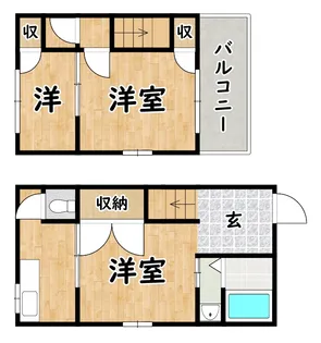 大阪府大阪市平野区加美東4【一戸建】の間取り