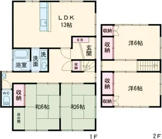 香川県高松市元山町【一戸建】の間取り