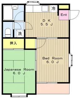 ハイツサクマ【1階】の間取り