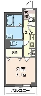 ウララ シャーメゾン【1階】の間取り