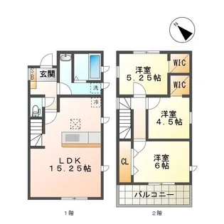 三重県鈴鹿市長太新町4【一戸建】の間取り
