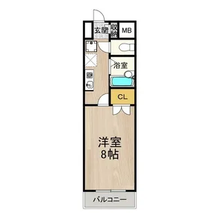 1Kの間取り画像