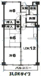 ハイメゾン北島【3階】の間取り