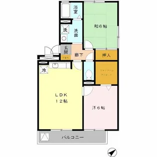 ウエストハイツ【3階】の間取り