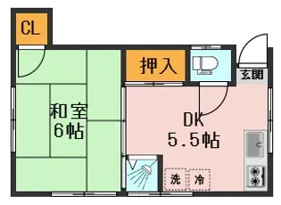 東京都江戸川区西瑞江3【アパート】の間取り