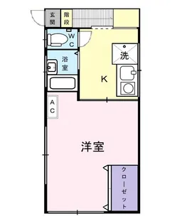 ハイツ大内【2階】の間取り
