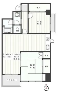 田戸ガードンツリー【4階】の間取り