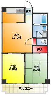 大阪府大阪市東淀川区菅原2【マンション】の間取り