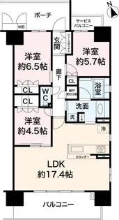 ディアエスコート明石西新町【12階】の間取り