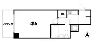 四条大宮シャトー朝日【5階】の間取り