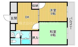 大阪府大阪市東成区中道3【マンション】の間取り