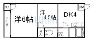 洛西マンション【3階】の間取り