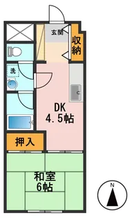 サンモール井上【1階】の間取り
