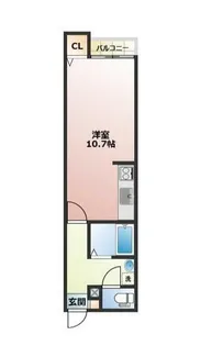 埼玉県春日部市備後西1【アパート】の間取り