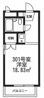 サンパレス矢部【3階】の間取り